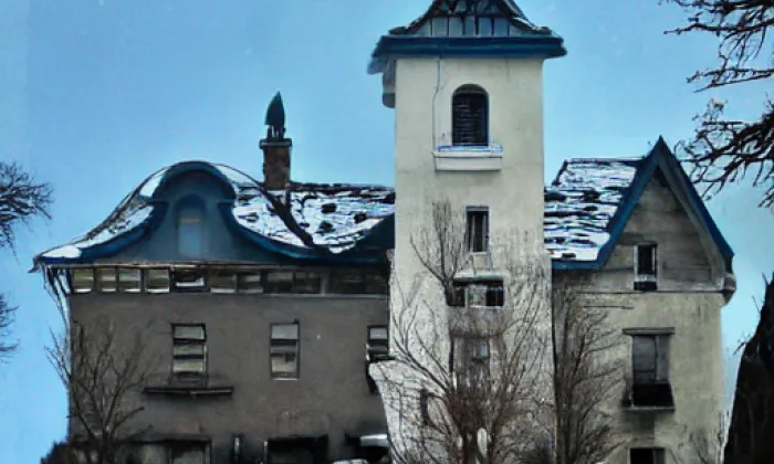 kostel svatého Michaela (Krouna) – winter