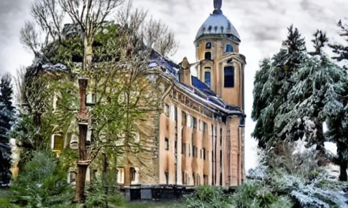 Kostel svatého Michaela archanděla (Vernéřovice) – winter