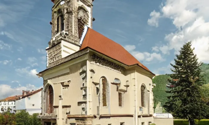 Kostel svatého Michaela archanděla (Jiříkov) – zima