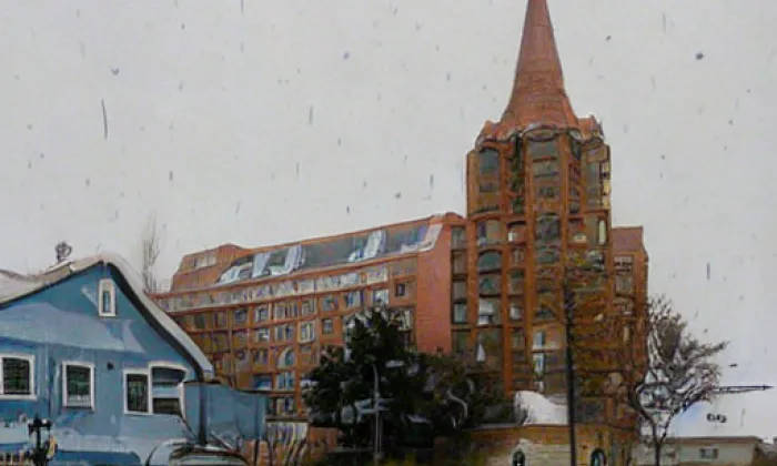 Kostel svatého Michaela archanděla (Otročín) – winter
