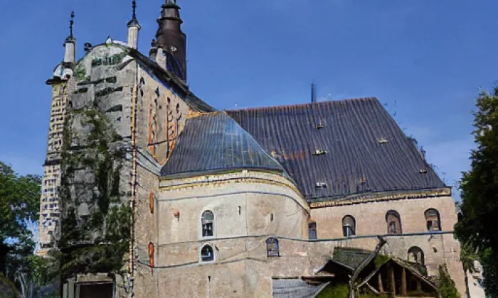 Kostel svatého Michaela archanděla (Blatno) – léto
