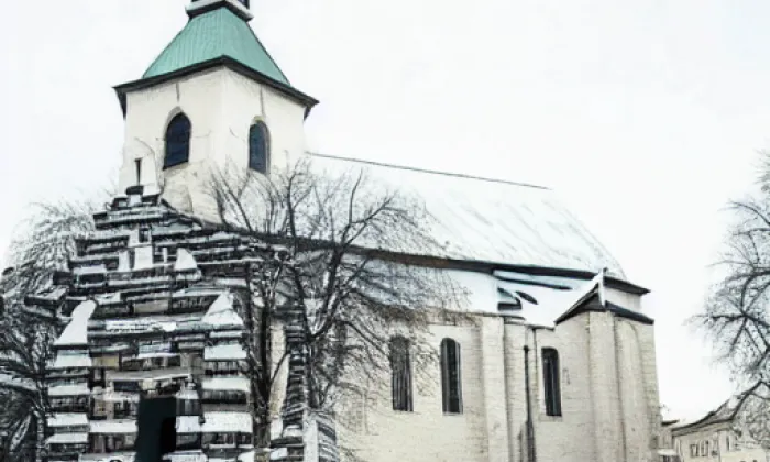 Kostel svatého Michaela archanděla (Libkovice) – zima