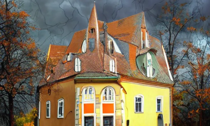 Kostel svatého Michaela archanděla (Praha-Podolí) – autumn