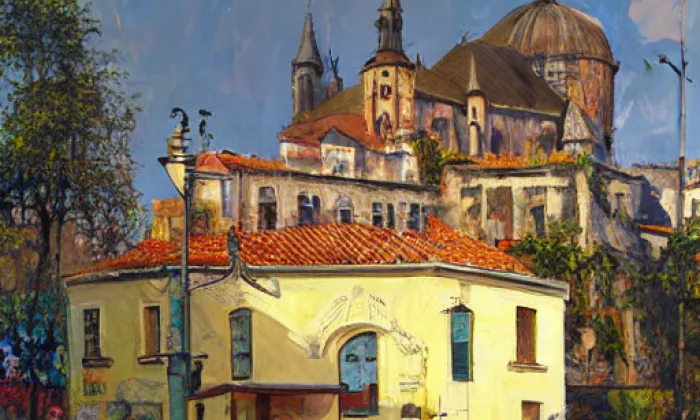 Kostel svatého Michaela archanděla (Praha-Podolí) – summer