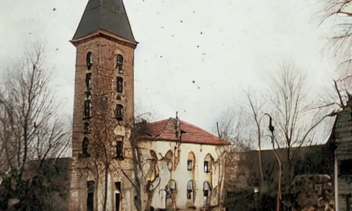 Kostel svatého Michaela archanděla (Zlovědice) – winter