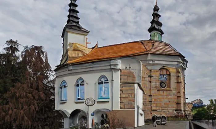 Kostel svatého Michaela archanděla (Mělnické Vtelno) – winter
