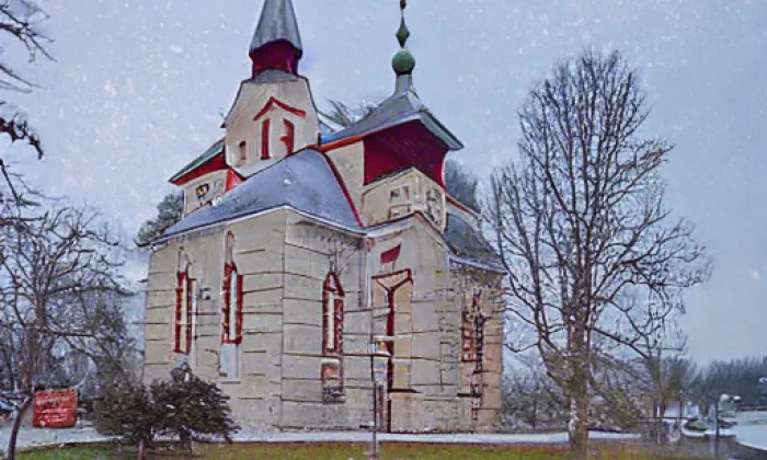 kostel svatého Michaela Archanděla (Blatno) – autumn