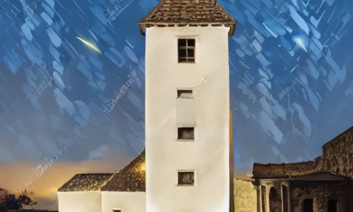 kostel svatého Michaela archanděla (Šardice) – noc