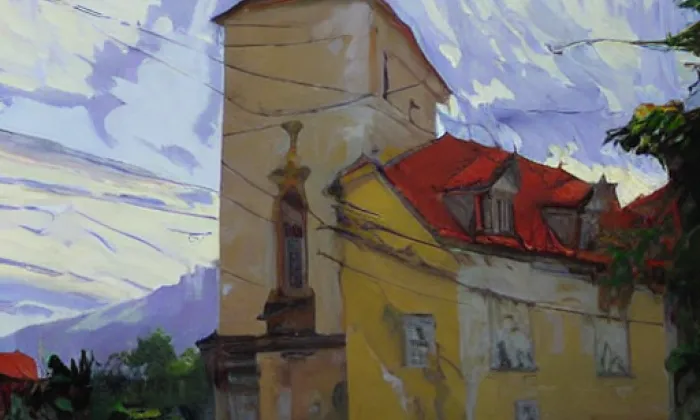 Kostel svatého Mikuláše (Úboč) – summer