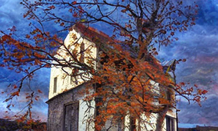 Kostel svatého Mikuláše (Čečovice) – autumn
