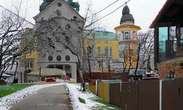 Kostel svatého Mikuláše (Žerčice) – jaro