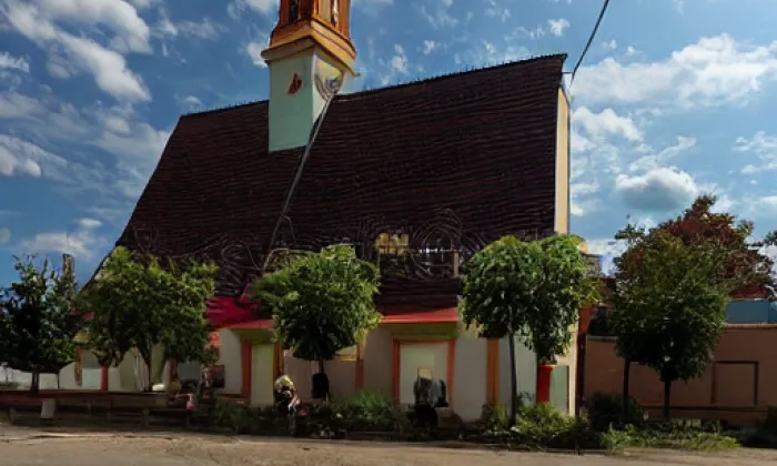 Kostel svatého Mikuláše (Ševětín) – zima