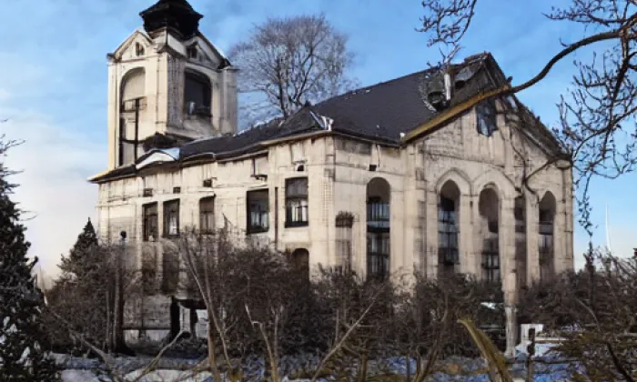 Kostel svatého Mikuláše (Úvalno) – winter