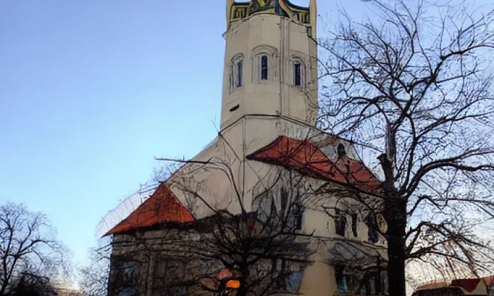 Kostel svatého Mikuláše (Aš) – noc