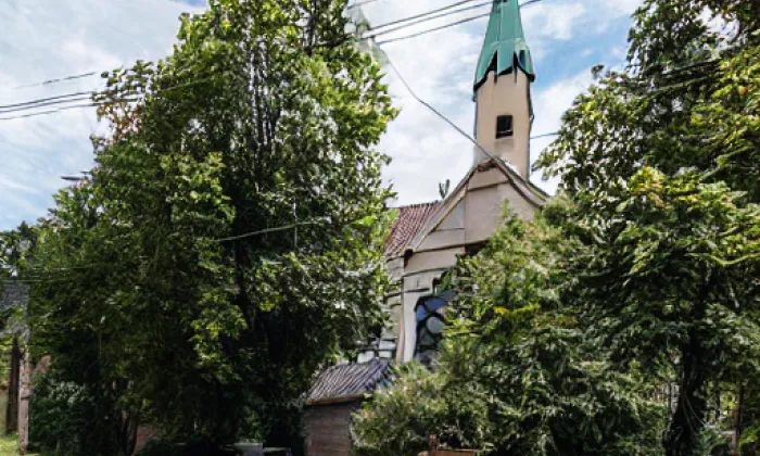 Kostel svatého Mikuláše (Boleboř) – podzim