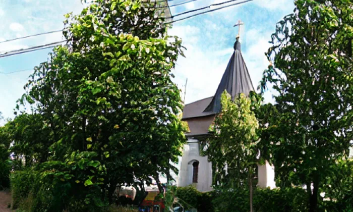 Kostel svatého Mikuláše (Boleboř) – zima