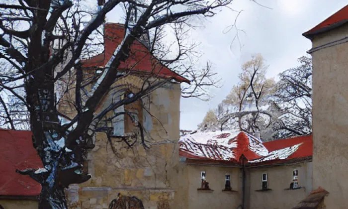 Kostel svatého Mikuláše (Drchlava) – autumn
