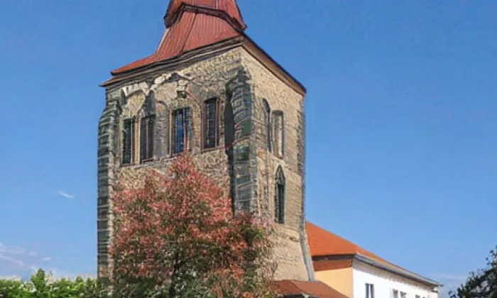 Kostel svatého Mikuláše (Droužkovice) – winter