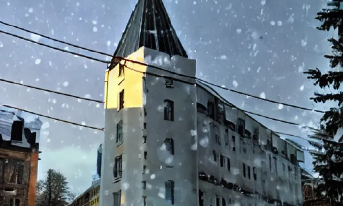 kostel svatého Mikuláše (Heřmanov) – winter