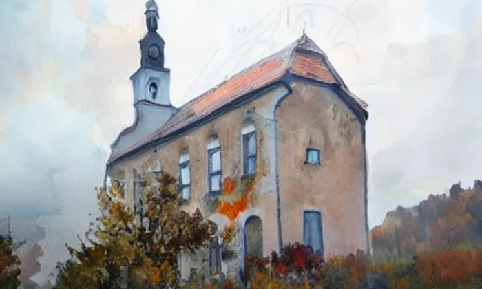 kostel svatého Mikuláše (Hynčice) – autumn