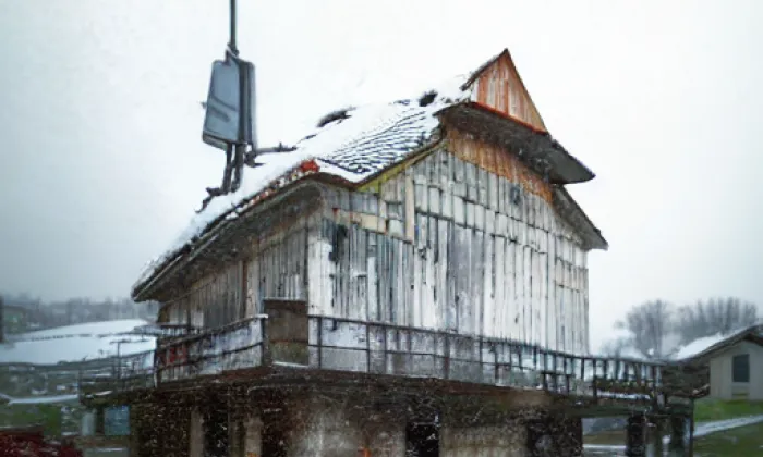 kostel svatého Mikuláše (Hynčice) – winter