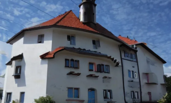 Kostel svatého Mikuláše (Luby) – akvarel