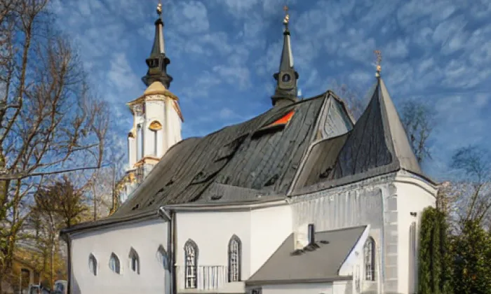 Kostel svatého Mikuláše (Maletín) – winter