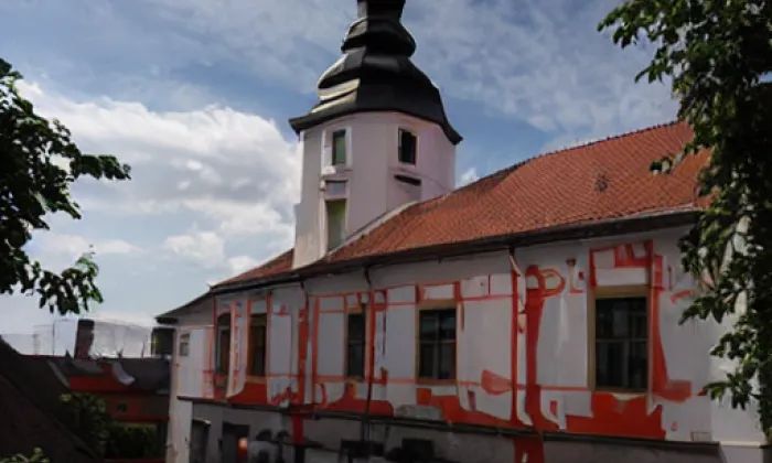 Kostel svatého Mikuláše (Mníšek) – zima