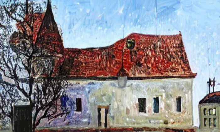 Kostel svatého Mikuláše (Němčice) – noc