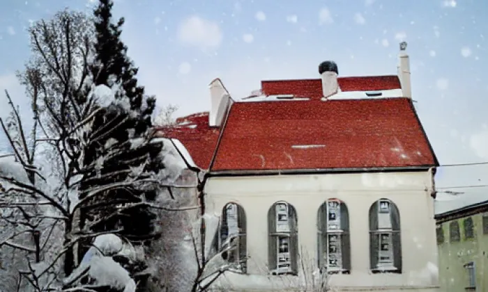 Kostel svatého Mikuláše (Němčice) – winter