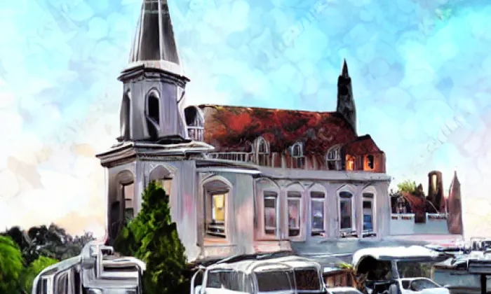 Kostel svatého Mikuláše (Nový Knín) – noc