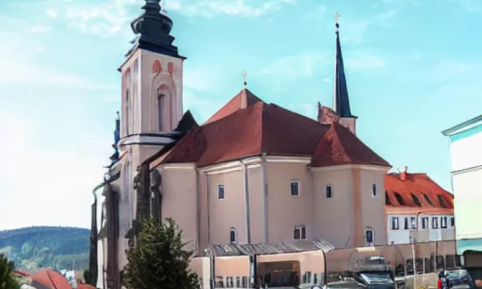 Kostel svatého Mikuláše (Nový Knín) – winter