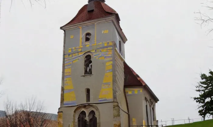 Kostel svatého Mikuláše (Praskolesy) – jaro