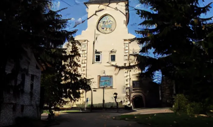 Kostel svatého Mikuláše (Rychaltice) – podzim