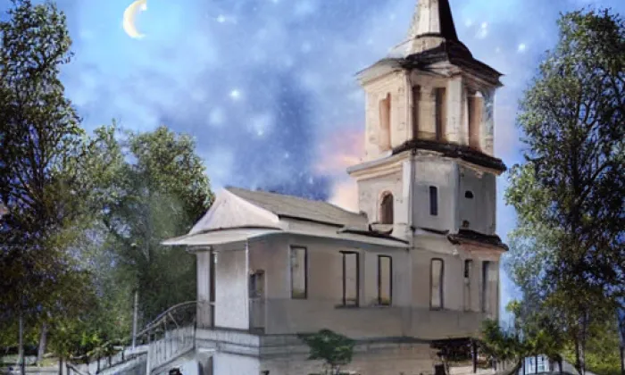 Kostel svatého Mikuláše (Sebranice) – noc