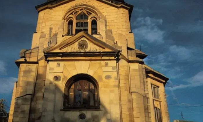 Kostel svatého Mikuláše (Slabce) – noc