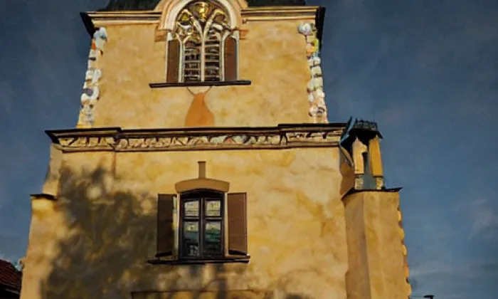 Kostel svatého Mikuláše (Slabce) – léto