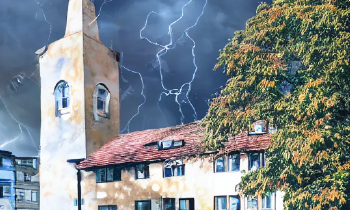 kostel svatého Mikuláše (Stolany) – autumn