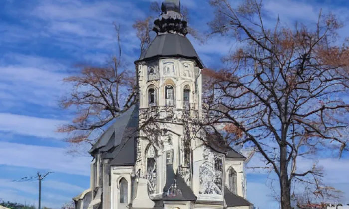 Kostel svatého Mikuláše (Topolany) – zima