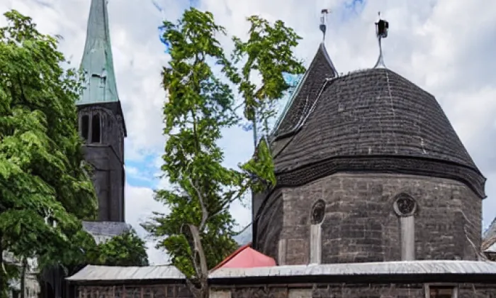 kostel svatého Mikuláše (Veliny) – zima