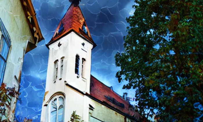 Kostel svatého Mikuláše (Velké Žernoseky) – autumn