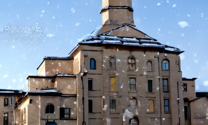 Kostel svatého Mikuláše (Vinec) – winter