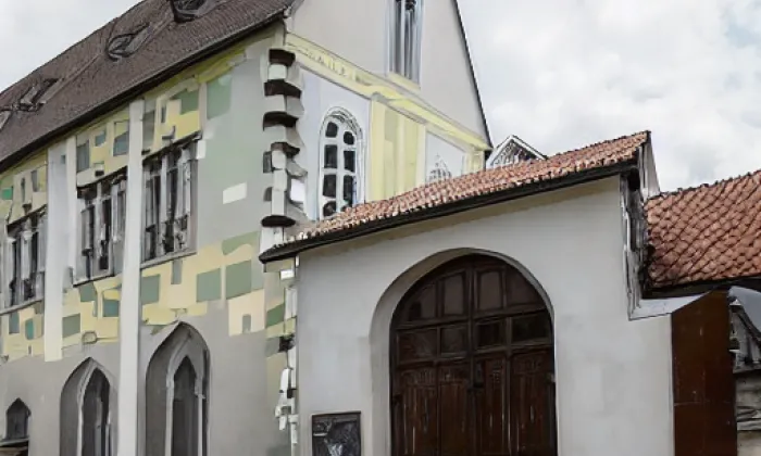 kostel svatého Mikuláše Tolentinského (Vratěnín) – akvarel