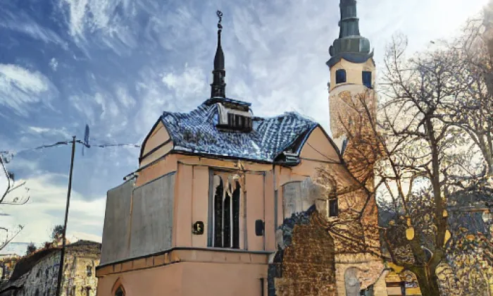 Kostel svatého Mikuláše v Třebušíně – autumn