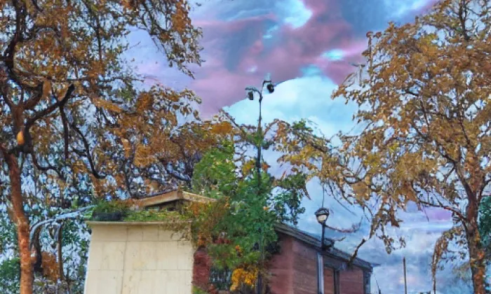 Kostel svatého Mořice (Annín) – autumn