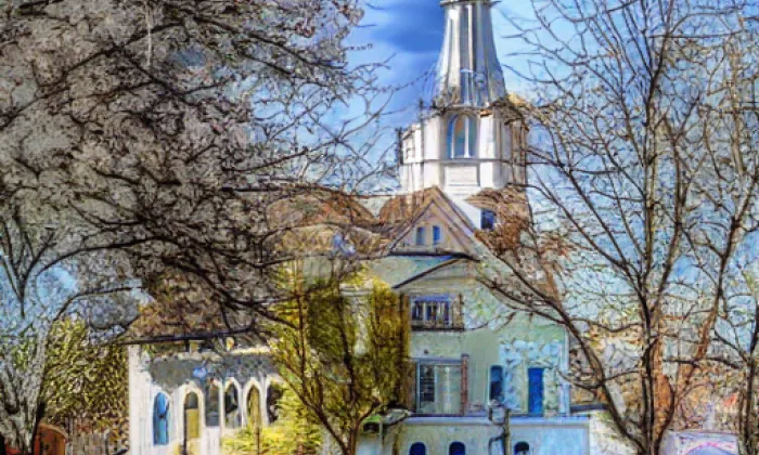 Kostel svatého Mořice (Annín) – spring