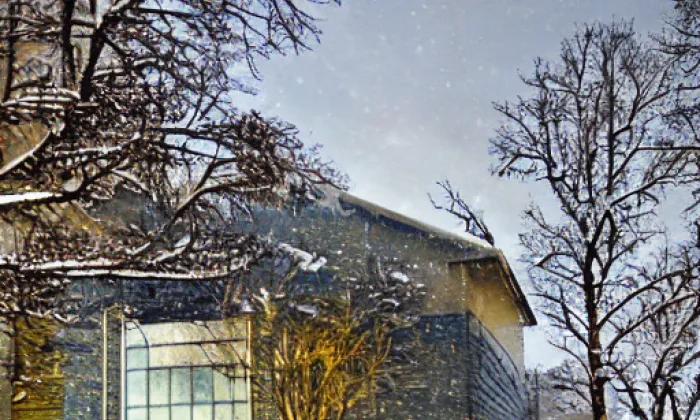 Kostel svatého Mořice (Annín) – winter