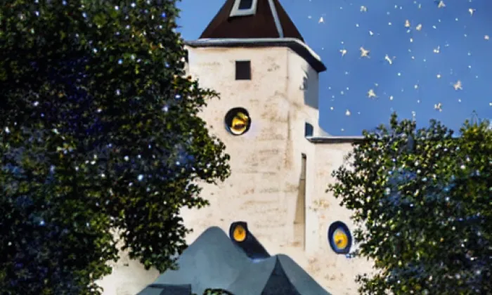 kostel svatého Ondřeje (Heřmanovice) – noc
