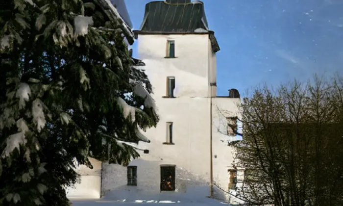 kostel svatého Ondřeje (Heřmanovice) – winter