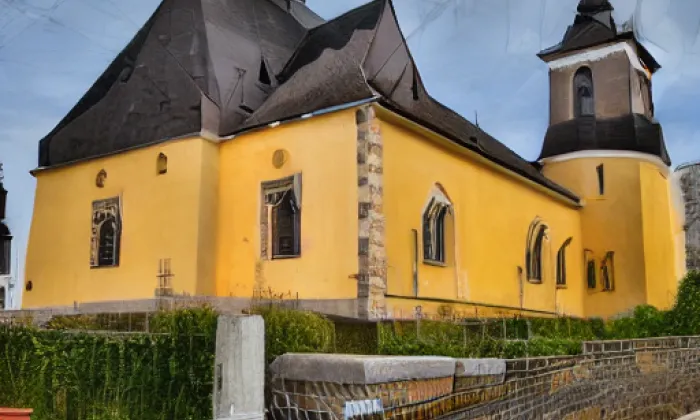 Kostel svatého Ondřeje (Luby) – podzim